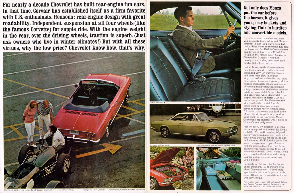 1968 Chevrolet Corvair Brochure Page 4